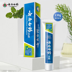云南白药 牙膏 薄荷清新口气 230g*2支
