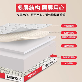 名创优品 抗压棉乳胶床垫 牛奶丝款 180*200cm