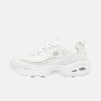 SKECHERS 斯凯奇 女子撞色蕾丝老爹鞋运动缓震休闲鞋 896085/WHT