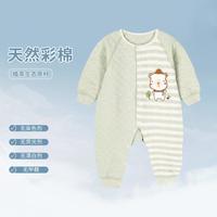 【福利】冬季夹棉加厚保暖连体衣婴幼内衣哈衣爬服新生儿衣服