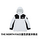 THE NORTH FACE 北面 撞色拼接字母品牌LOGO刺绣连帽冲锋衣