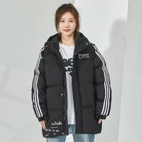 Q-AND 奇安达 秋冬季女式棉衣时尚气质外套女保暖棉服情侣舒适亲肤面包服棉袄