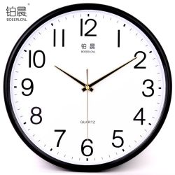 铂晨 BOEERLCNL 静音挂钟创意时尚石英钟表简约时钟客厅卧室钟表现代家庭机芯挂表