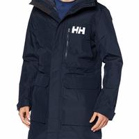 哈雷汉森Helly Hansen 男士 索具外套,597 海军蓝,大