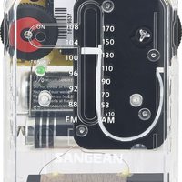 Sangean 山进 SR-32CL AM/FM 调幅/调频袖珍口袋收音机 迷你收音机 电池供电 透明色