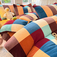 途波列 加厚四件套牛奶绒保暖冬季被套床单套件加绒四件套 Sxd花草兔 1.8床 床单款 被套200