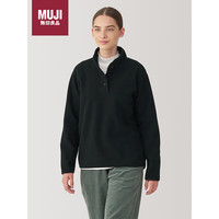 無印良品 MUJI(無印良品 )女式 抓绒 套头衫 女士卫衣 黑色 XL