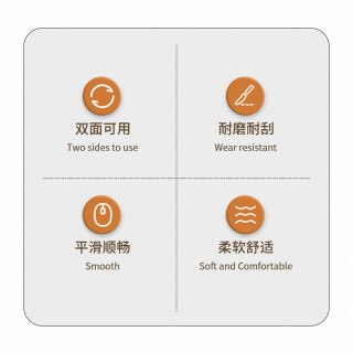 联想 异能者鼠标垫双面可用耐用防滑游戏办公家用PU皮革鼠标垫