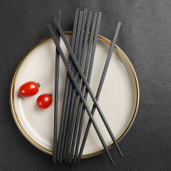 福万竹 家用抗菌合金筷子防滑耐高温不发霉酒店饭店餐厅高档合金筷