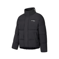 Saucony索康尼秋冬男女款运动生活休闲保暖运动短羽绒服 正黑色 XS