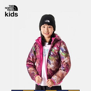 THE NORTH FACE 北面 童装两面穿羽绒服女童保暖鹅绒|84N6 WUG/粉色 160cm XL（160/76）充绒量约138g