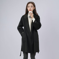 NOME(服饰)秋冬装气质宽松高级洋气显瘦羊毛双面呢大衣外套女款