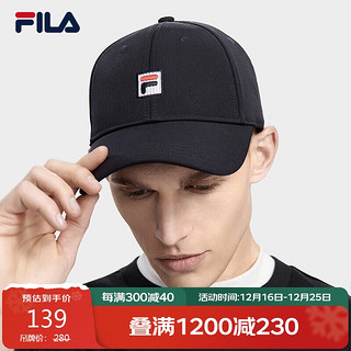 FILA 斐乐 官方棒球帽情侣款2024秋季时尚经典休闲鸭舌帽遮阳帽