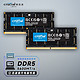  Crucial 英睿达 美光 DDR5 PC5 5600 笔记本电脑内存条 镁光颗粒 ECC纠错 64G（32Gx2）DDR5 5600MHz　