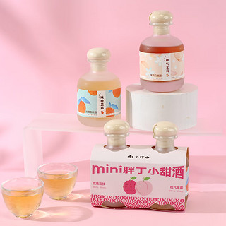 小冲山 mini胖丁 低度微醺酒 桃气茉莉/玫瑰荔枝味 185ml*2瓶连包装