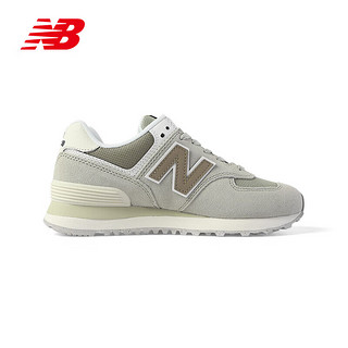  BALANCE/NB 574 男女款休闲复古经典百搭舒适运动鞋 汇跑体育 WL574DP2 浅橄榄绿-女 40.5