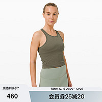 lululemon丨Ebb to Street 女士短款工字运动背心 内置内衣 LW1CJUS 军绿 S /6