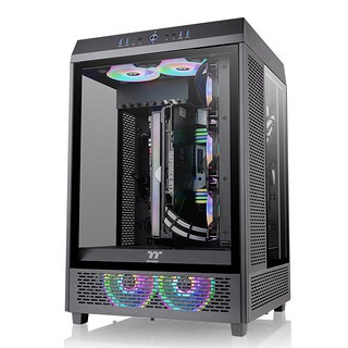 Thermaltake（Tt）The Tower 500 国际版 机箱水冷电脑主机（三面玻璃/全景视觉/海景房/手办展示窗） 黑色