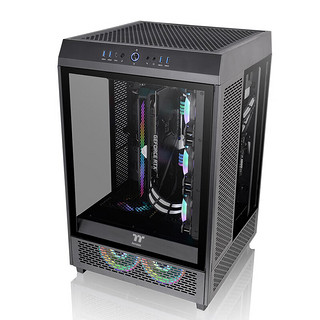 Thermaltake（Tt）The Tower 500 国际版 机箱水冷电脑主机（三面玻璃/全景视觉/海景房/手办展示窗） 黑色