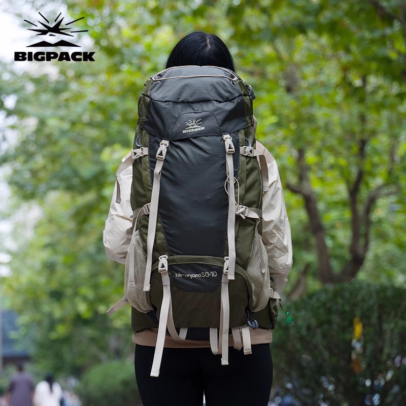 BIGPACK派格登山包乞力马扎罗大容量户外徒步野营双肩背包50+10L