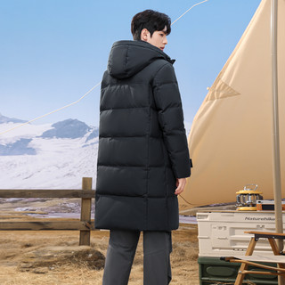 雪中飞 2024冬款男士连帽长款羽绒服