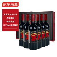 移动端、京东百亿补贴：京东京造 秋颂波尔多AOP干红葡萄酒 750ml*6
