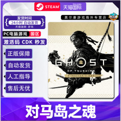 STEAM 蒸汽 对马岛之魂导剪版 Ghost of Tsushima 国区激活码CDKEY