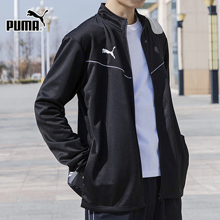 彪马（PUMA）外套男装 2024冬季防风服透气立领上衣黑色运动休闲服防风夹克衫 【时尚有型】 S