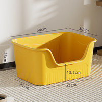 特大号猫砂盆巨大半封闭开放式猫厕所防外溅猫沙盆猫咪用品全封闭