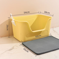 特大号猫砂盆巨大半封闭开放式猫厕所防外溅猫沙盆猫咪用品全封闭