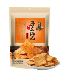 卧龙食品 卧龙手工锅巴老灶锅巴襄阳特产休闲零食麻辣味300g 卧龙锅巴麻辣味300g