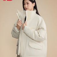 New Balance Grey鹅绒系列NB女新冬防风中长款羽绒服NPE48012 BEI NPE48012 XL