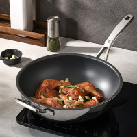 WMF 福腾宝 钛金刚系列 有钛无涂层炒锅 30cm