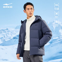 今日必买：ERKE 鸿星尔克 防泼水2.0|羽绒服 男 垠郁灰