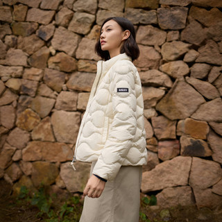 AIGLE艾高2024秋冬WR防泼水可T-KIT轻量白鹅绒羽绒服外套女