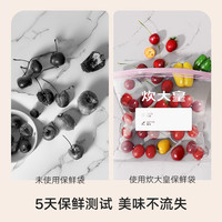 炊大皇 保鲜袋食品级家用密封袋子冰箱带封口塑自封袋厨房分装