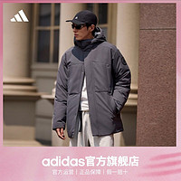 百亿补贴：adidas 阿迪达斯 男款轻运动防风连帽羽绒服