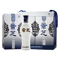 景芝 青花白酒 浓香型山东景阳春白酒 52度 500mL 6瓶 整箱装