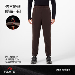 伯希和 [P系列]Polartec户外抓绒裤男秋冬保暖跑步防风裤子