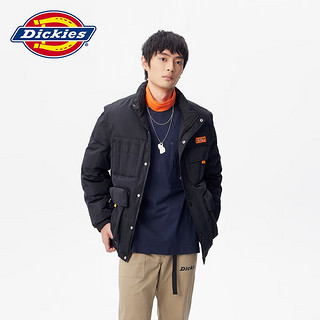 dickies 羽绒服 多口袋基础款外套 男士厚外套 9460 黑色 S S 充绒量：165g