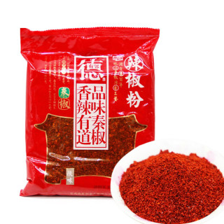 德有邻 辣椒粉 标细500g 陕西秦椒线辣椒面石碾油泼辣子 标细500g（细）