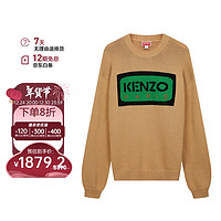 KENZO 凯卓 高田贤三 男士浅褐色混纺休闲长袖圆领毛衣 5PU383 3LA 11 XL 礼物送男生