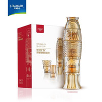 乐唯诗（NERVISHI） 玻璃水杯鲤鱼杯年年有余创意轻奢锦鲤玻璃杯叠叠杯玻璃杯4件套 年年有鱼杯4件套/金/锦鲤礼盒