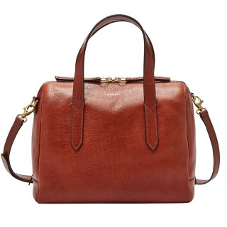 Fossil 女士悉尼皮革挎包 中号棕色 时尚百搭 适合日常通勤 50012