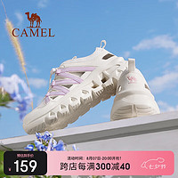 骆驼（CAMEL）2024夏季户外休闲运动女鞋防滑透气速干鞋子F24B303065 40 象牙白/粉