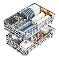 亦本净 厨房拉篮加宽  不锈钢500柜体【送四件套】