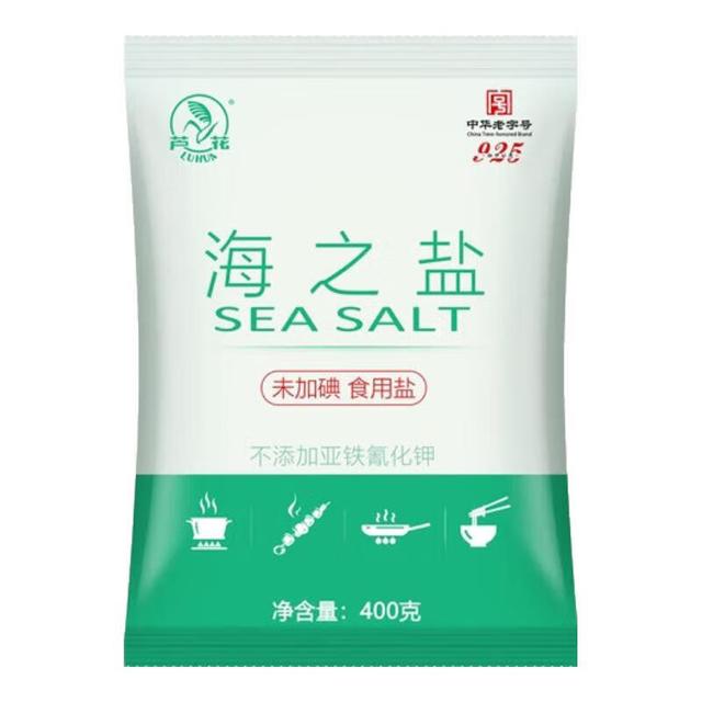 LUHUA 芦花 牌 未加碘海盐400g*1袋 袋