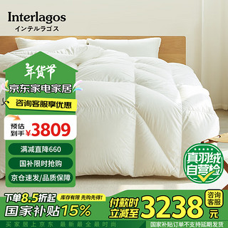 Interlagos人体工学95%白鹅绒羽绒被冬被 1400g 超厚款200*230cm 人体工学 95%白鹅绒-超厚冬被 200×230cm（适用1.5m和1.8m床）