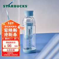 星巴克(Starbucks) 水杯塑料杯蓝绿系列冷萃塑料杯640ml大容量 男女士 蓝色冷萃塑料杯 640ml
