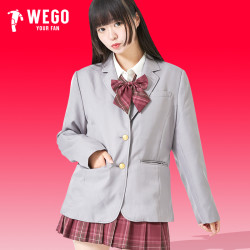 WEGO 日系JK制服西装外套学院风校供感西服秋冬款